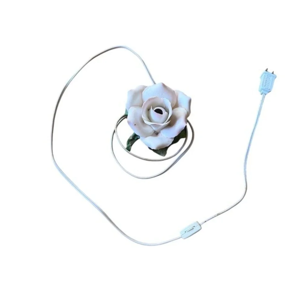 Patriot Lighting Rose Flower LED Plug-In‎ Accent Light Inline Switch vintage